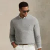 Polo Ralph Lauren Ralph Lauren Mesh-knit Cotton Crewneck Sweater In Gray