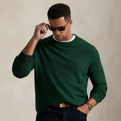 Polo Ralph Lauren Ralph Lauren Mesh-knit Cotton Crewneck Sweater In Green