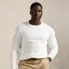 Polo Ralph Lauren Ralph Lauren Mesh-knit Cotton Crewneck Sweater In White