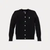 Polo Ralph Lauren Kids' Ralph Lauren Mini-cable Cotton Cardigan In Black