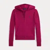 Polo Ralph Lauren Kids' Ralph Lauren Mini-cable Cotton Full-zip Hoodie In Pink
