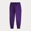 Polo Ralph Lauren Ralph Lauren Mini-cable Cotton Jogger Pant In Purple