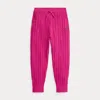 Polo Ralph Lauren Kids' Ralph Lauren Mini-cable Cotton Jogger Pant In Pink
