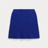 Polo Ralph Lauren Ralph Lauren Mini-cable Cotton Skirt In Blue
