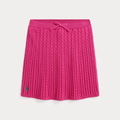 POLO RALPH LAUREN RALPH LAUREN MINI-CABLE COTTON SKIRT