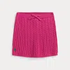 Polo Ralph Lauren Kids' Ralph Lauren Mini-cable Cotton Skirt In Pink