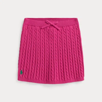 POLO RALPH LAUREN RALPH LAUREN MINI-CABLE COTTON SKIRT