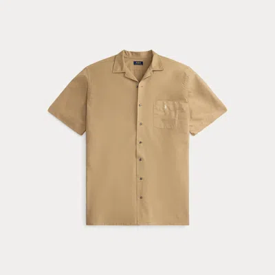Polo Ralph Lauren Ralph Lauren Oxford Camp Shirt In Brown