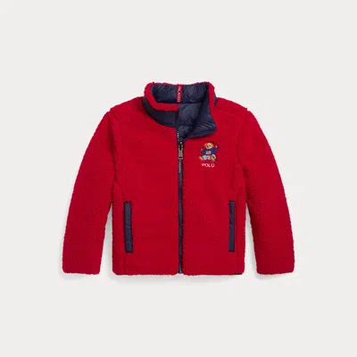 Polo Ralph Lauren Kids' Ralph Lauren P-layer 2 Reversible Mockneck Jacket In Red