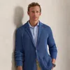 Polo Ralph Lauren Ralph Lauren Performance Cotton-blend Blazer Cardigan In Blue