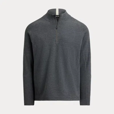 Polo Ralph Lauren Ralph Lauren Performance Quarter-zip Sweater In Gray