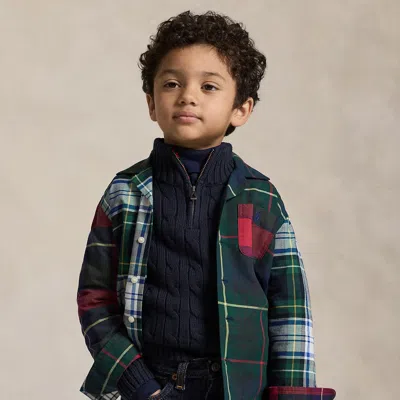 Polo Ralph Lauren Kids' Ralph Lauren Plaid Cotton Oxford Fun Shirt In Multi