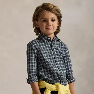Polo Ralph Lauren Kids' Ralph Lauren Plaid Cotton Poplin Shirt In Multi