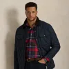 Polo Ralph Lauren Beaton Quilted Water-repellant Snap-front Jacket In Blue