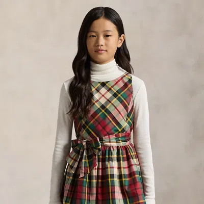 Polo Ralph Lauren Kids' Ralph Lauren Plaid Taffeta Dress In Multi