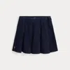 Polo Ralph Lauren Pleated Denim Skirt In Blue