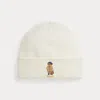 Polo Ralph Lauren Embroidered-logo Beanie Hat In White