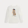 Polo Ralph Lauren Logo Long-sleeve T-shirt In White