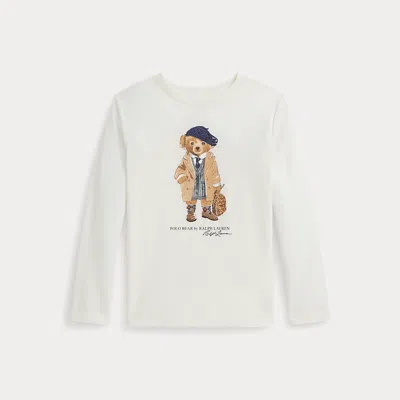 POLO RALPH LAUREN RALPH LAUREN POLO BEAR COTTON JERSEY LONG-SLEEVE TEE