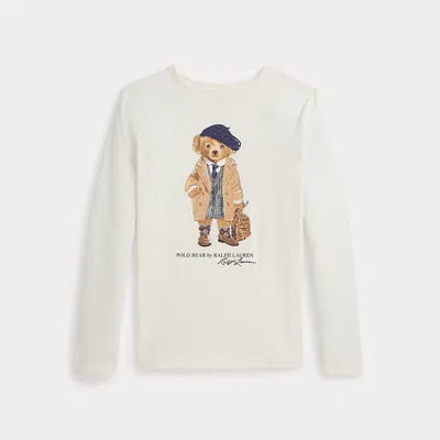 POLO RALPH LAUREN RALPH LAUREN POLO BEAR COTTON JERSEY LONG-SLEEVE TEE