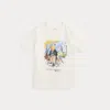 Polo Ralph Lauren Boys' Polo Bear Crewneck Cotton-jersey T-shirt Nevis In White