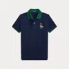 Polo Ralph Lauren Polo Bear Cotton Polo Shirt In Blue