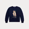 Polo Ralph Lauren Kids' Polo Bear Fleece Graphic Sweatshirt In Blue
