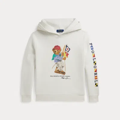Polo Ralph Lauren Kids' Ralph Lauren Polo Bear Fleece Hoodie In White