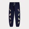 Polo Ralph Lauren Teddy Bear-motif Track Pants In Blue