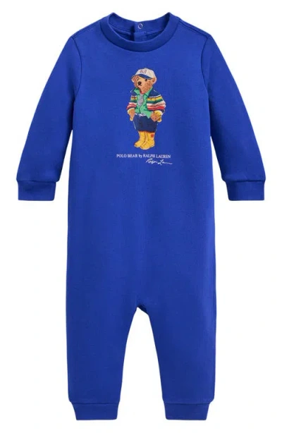POLO RALPH LAUREN RALPH LAUREN POLO BEAR GRAPHIC SWEATSHIRT ROMPER