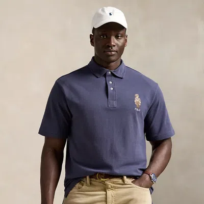 Polo Ralph Lauren Ralph Lauren Polo Bear Mesh Polo Shirt In Purple