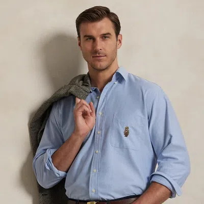 Polo Ralph Lauren Ralph Lauren Polo Bear Oxford Shirt In Blue