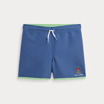 Polo Ralph Lauren Kids' Ralph Lauren Polo Bear Swim Trunk In Blue