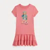 Polo Ralph Lauren Ralph Lauren Polo Bear Tiered Cotton Jersey Dress