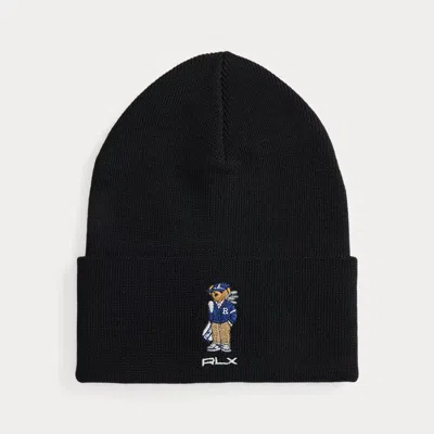 Polo Ralph Lauren Ralph Lauren Polo Bear Wool Beanie In Black