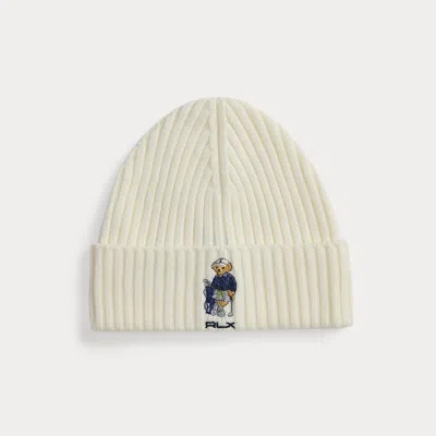 Polo Ralph Lauren Ralph Lauren Polo Bear Wool Beanie In White