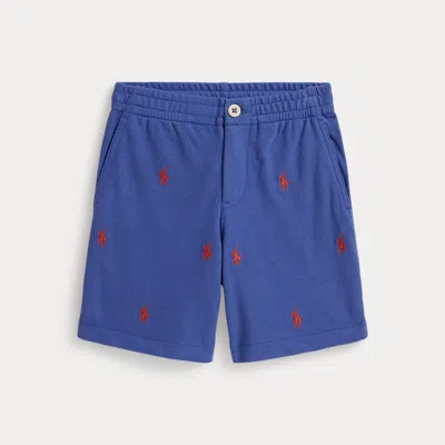 Polo Ralph Lauren Kids' Ralph Lauren Polo Pony Cotton Mesh Short In Blue