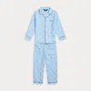 Polo Ralph Lauren Ralph Lauren Polo Pony Twill Sleep Set In Blue
