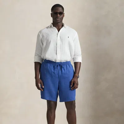 Polo Ralph Lauren Ralph Lauren Polo Prepster Linen Short In Blue