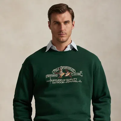 Polo Ralph Lauren Ralph Lauren Polo Sportsman Fleece Sweatshirt In Green