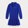 Polo Ralph Lauren Ralph Lauren Polo Team Terry Polo Dress In Blue
