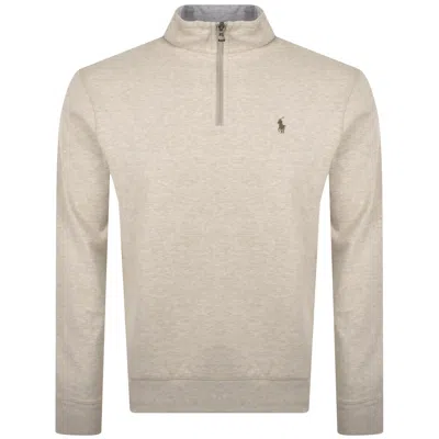 Polo Ralph Lauren Ralph Lauren Quarter Zip Sweatshirt Beige