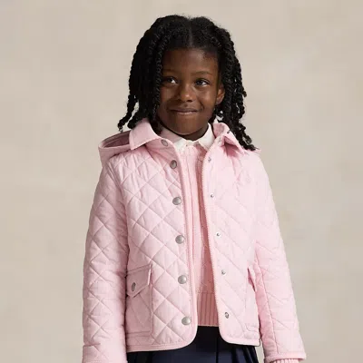 Polo Ralph Lauren Kids' Ralph Lauren Quilted Barn Jacket In Pink