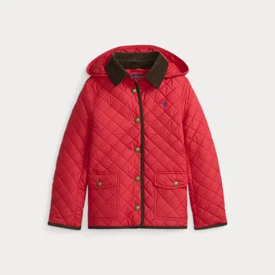 Polo Ralph Lauren Kids' Ralph Lauren Quilted Barn Jacket In Red