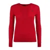 Polo Ralph Lauren Ralph Lauren Bright Hibiscus Cotton Cable-knit Crew Neck Sweater In Red