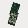 Polo Ralph Lauren Ralph Lauren Reindeer Logo Cotton-blend Scarf In Green