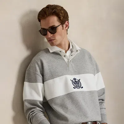Polo Ralph Lauren Ralph Lauren Relaxed Fit Crest Rugby Sweatshirt In Gray