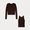 Polo Ralph Lauren Ralph Lauren Ribbed Cardigan & Top Set