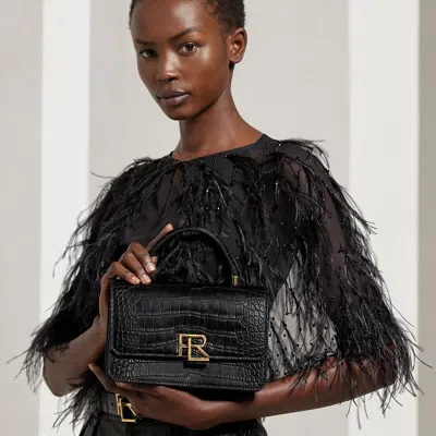 Polo Ralph Lauren Rl 888 Alligator Top Handle In Honey