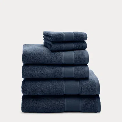 Polo Ralph Lauren Sanders 6-piece Towel Set In Club Navy